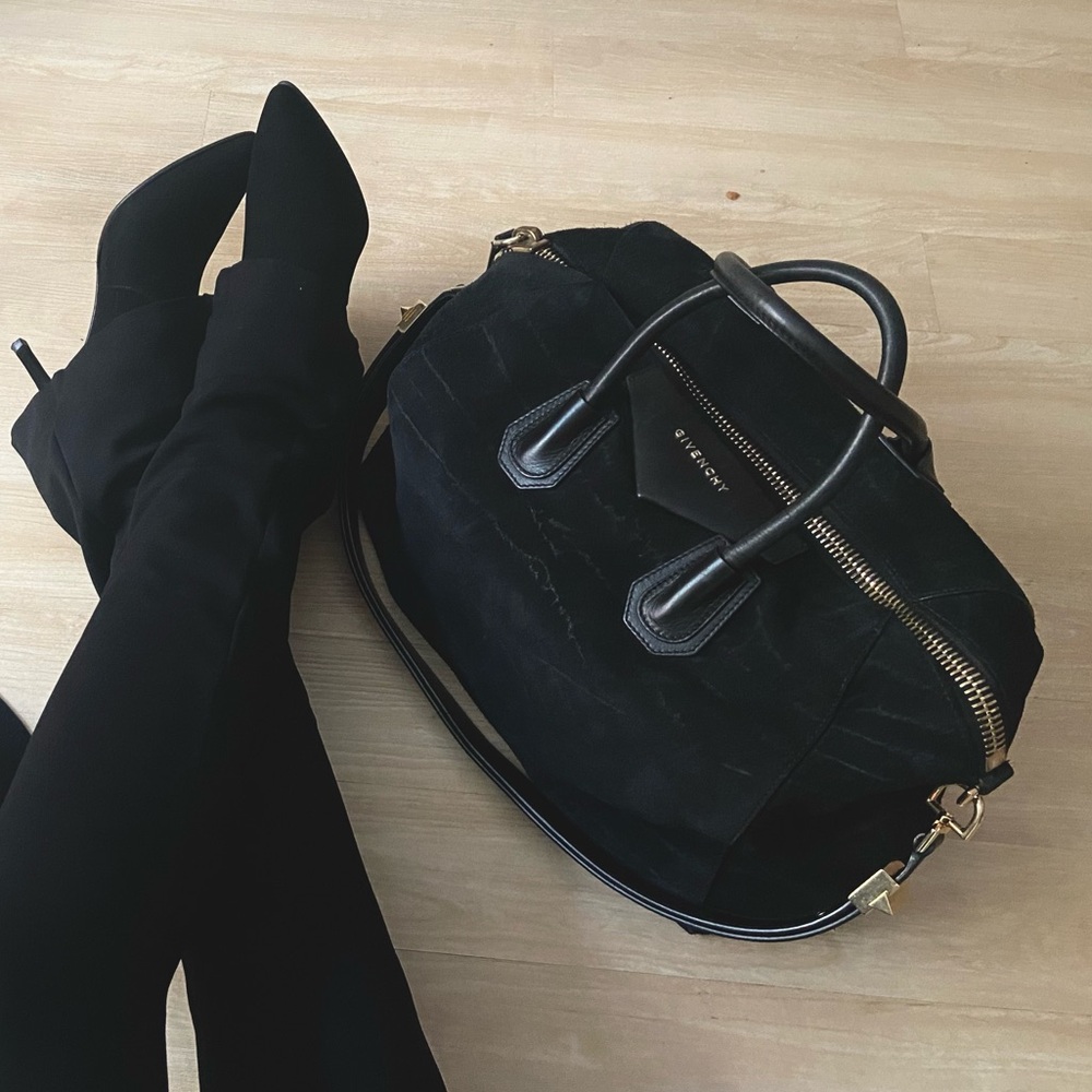Givenchy Black Suede Handbag SOLD